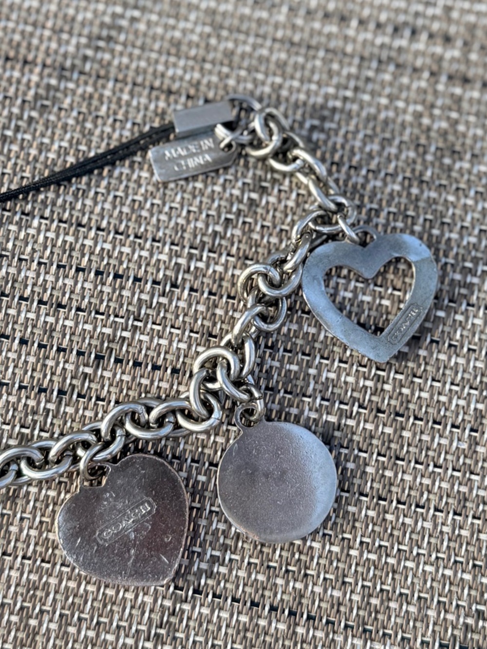 Coach Triple Heart Lanyard or multi-charm accessory - Picture 3 of 5
